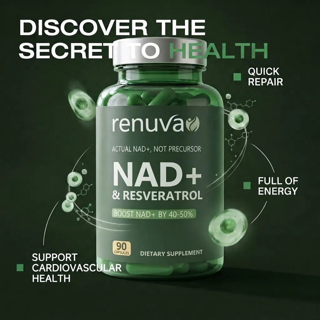 renuva NAD+ & Resveratrol, 90 capsules